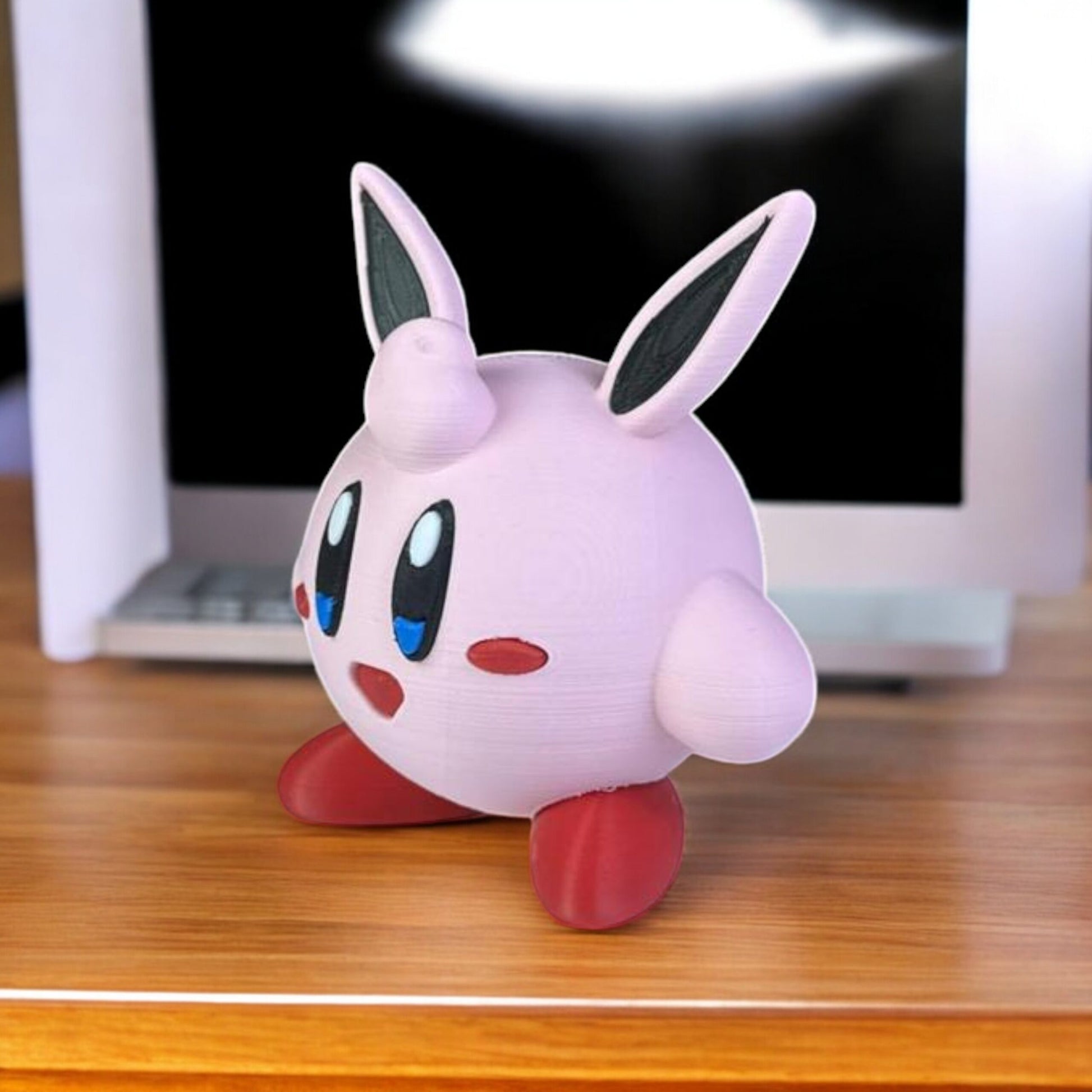 Wigglytuff Kirby 3D Printed Model - Pokemon Game Collectible Figurine fan art desk pet image 1