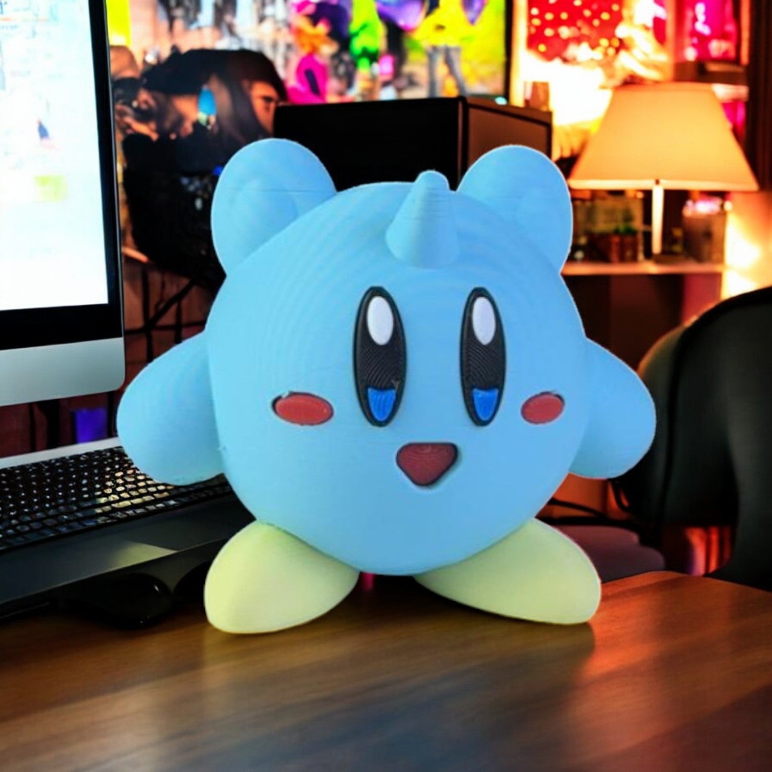 Lapras Kirby 3D Printed Model - Kirby Game Collectible Figurine fan art desk pet image 5