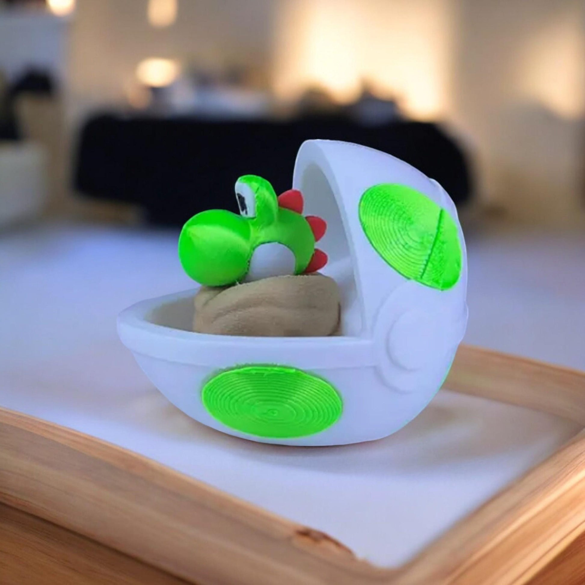 Baby Yoshi 3D Printed Model - Super Mario Game Collectible Figurine fan art desk pet image 2