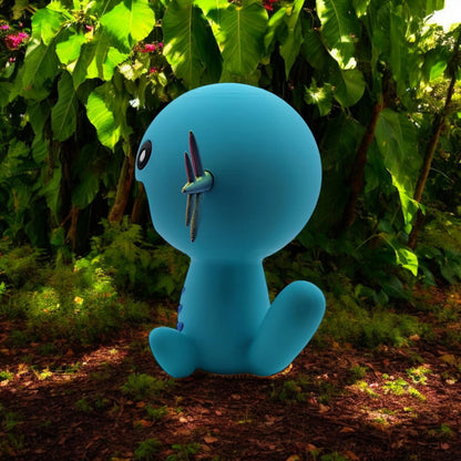 Happy Wooper 3D Printed Model - Pokemon Game Collectible Figurine fan art desk pet image 3