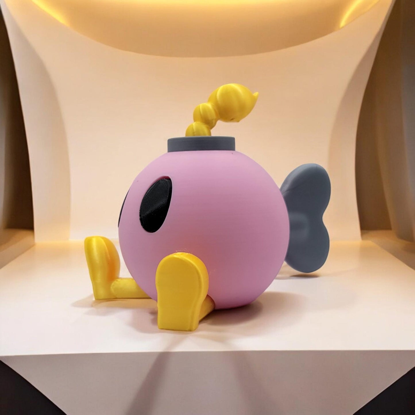 Bombette 3D Printed Model - Super Mario Game Collectible Figurine fan art desk pet image 6