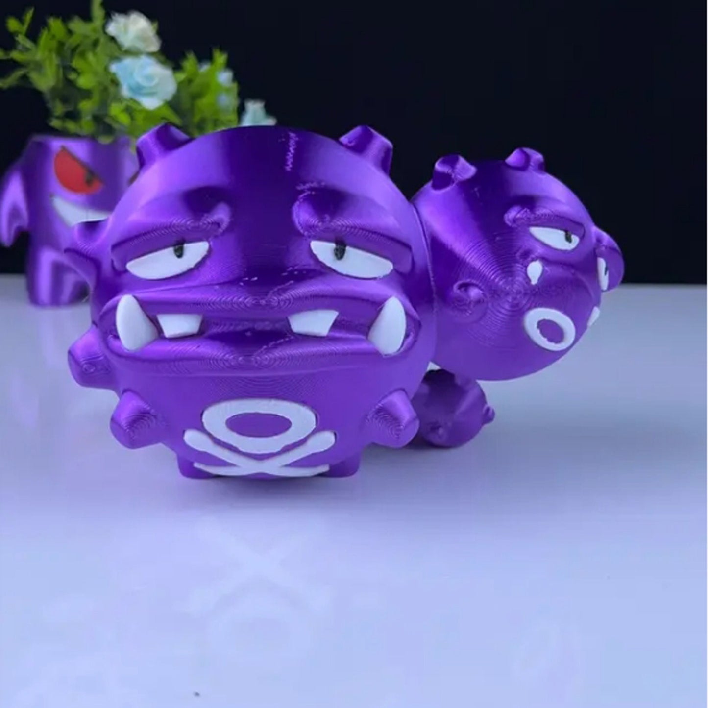 Weezing 3D Printed Model - Pokemon Game Collectible Figurine fan art desk pet image 0