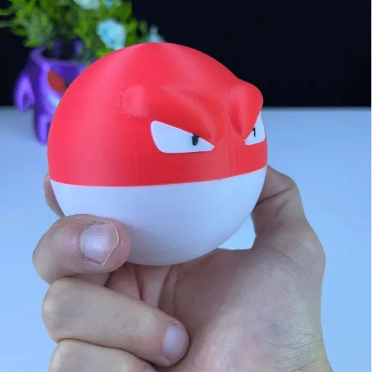 Voltorb 3D Printed Model - Pokemon Game Collectible Figurine fan art desk pet image 1