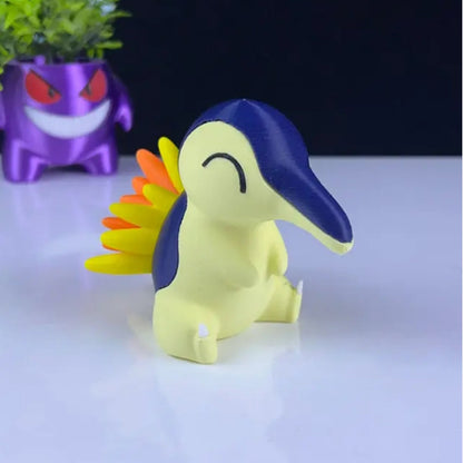 Cyndaquil 3D Printed Model - Pokemon Game Collectible Figurine fan art desk pet image 0