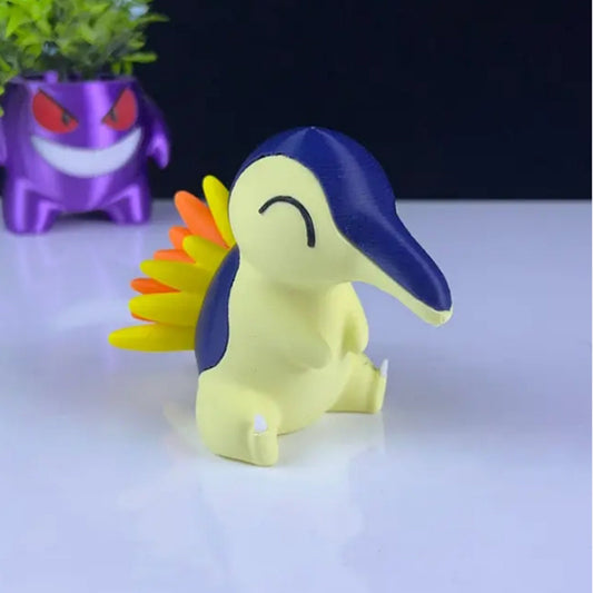 Cyndaquil 3D Printed Model - Pokemon Game Collectible Figurine fan art desk pet image 0