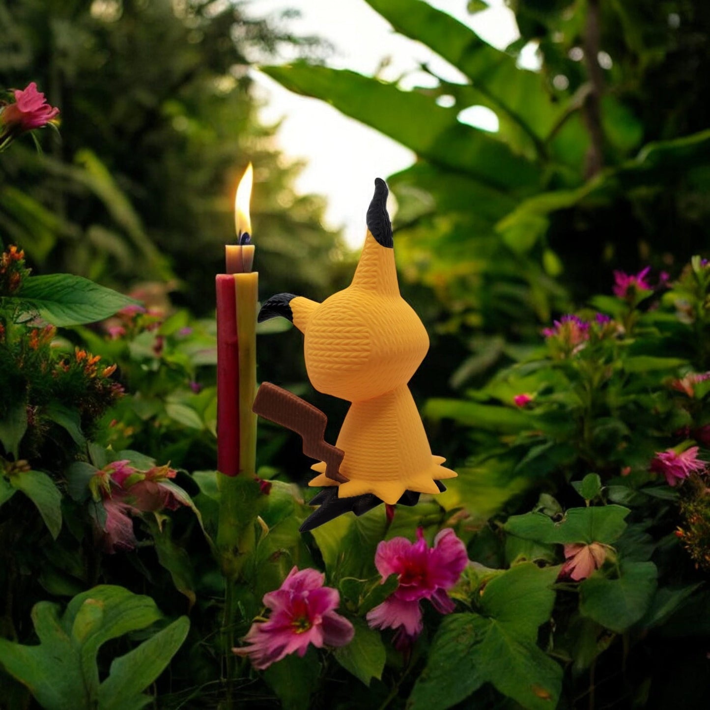 Mimikyu Crochet 3D Printed Model - Pokemon Game Collectible Figurine fan art desk pet image 2