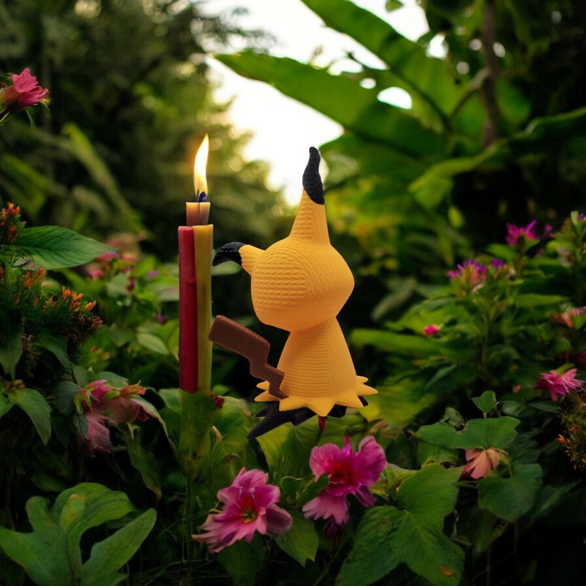 Mimikyu Crochet 3D Printed Model - Pokemon Game Collectible Figurine fan art desk pet image 2