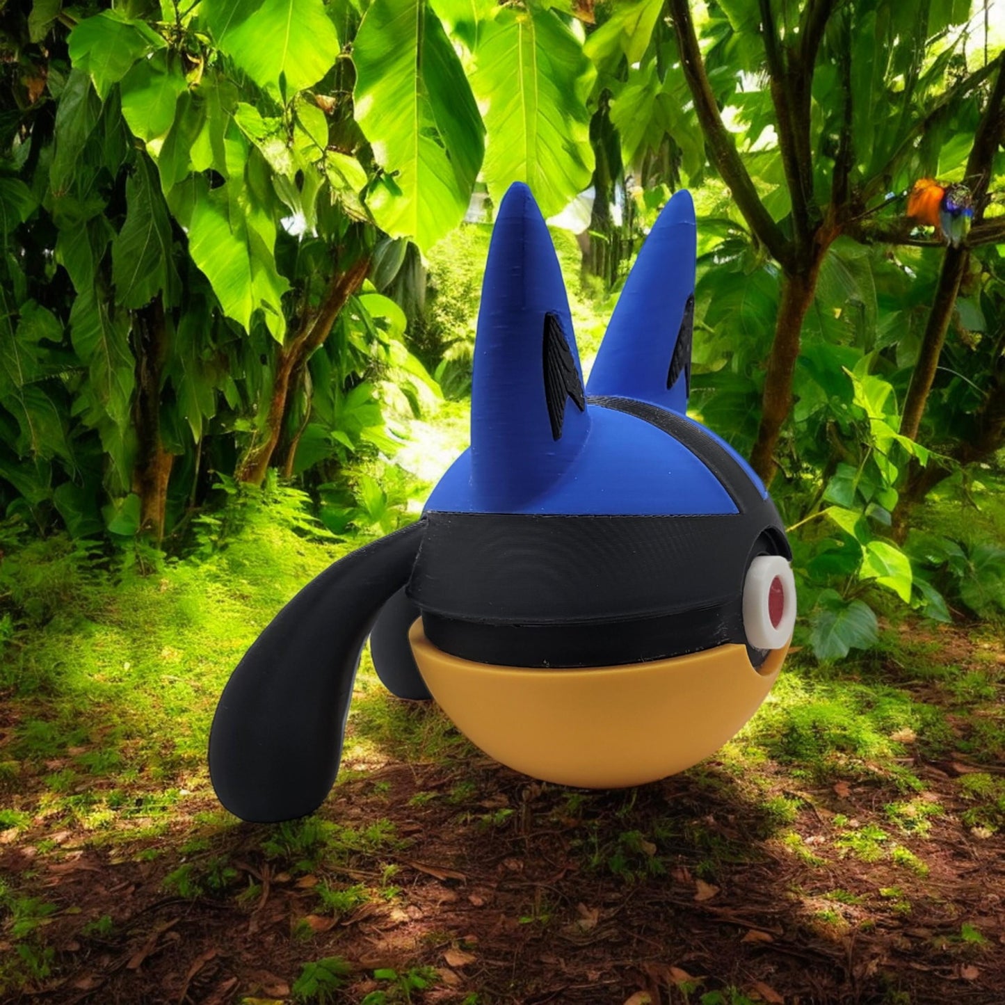 Lucario Pokeball 3D Printed Model - Poke Balls Game Collectible Figurine fan art desk pet image 6