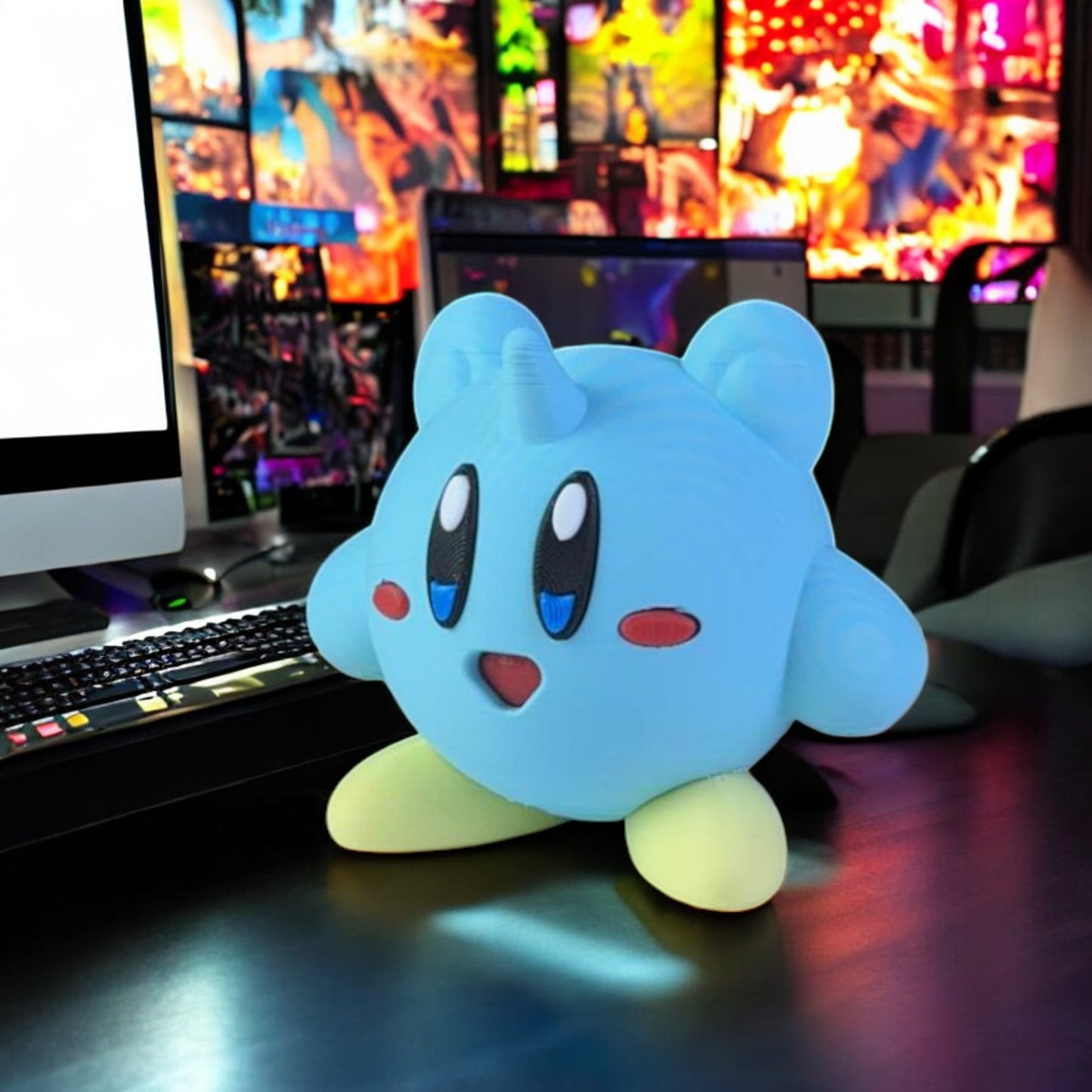 Lapras Kirby 3D Printed Model - Kirby Game Collectible Figurine fan art desk pet image 6