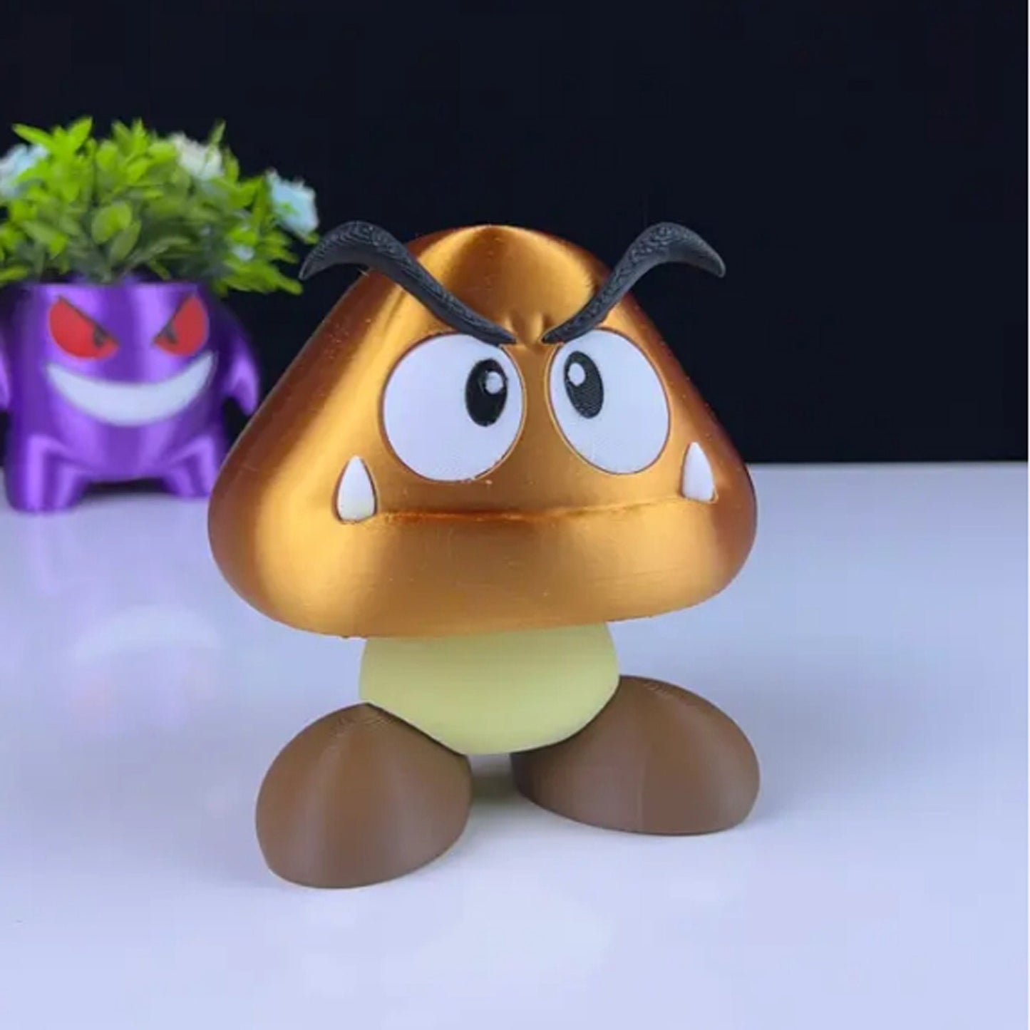 Goomba 3D Printed Model - Super Mario Bros Game Collectible Figurine fan art desk pet image 4