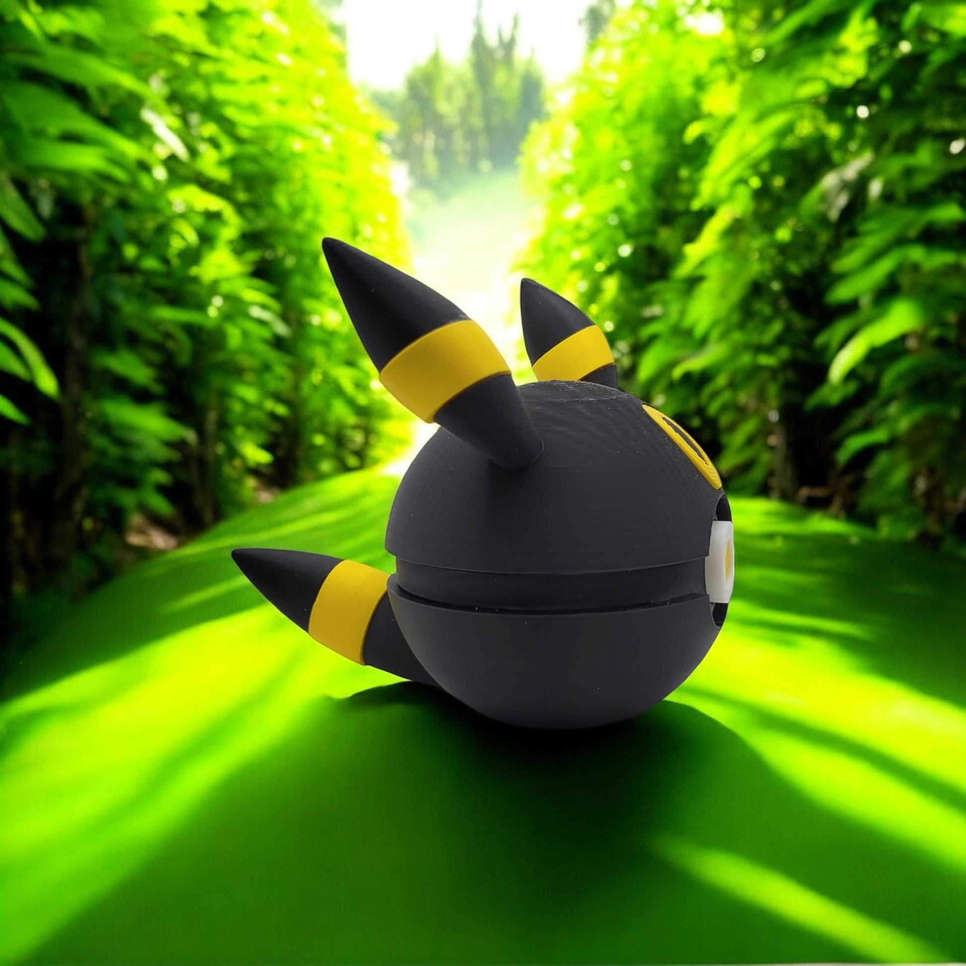 Umbreon Pokeball 3D Printed Model - Pokemon Game Collectible Figurine fan art desk pet image 1