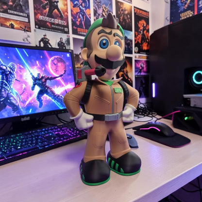 Ghostbuster Luigi 3D Printed Model - Super Mario Game Collectible Figurine image 2
