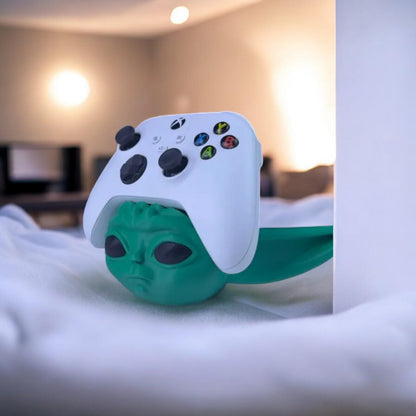 Baby Yoda Controller Holder 3D Printed Model - Mandalorean Game Collectible Figurine fan art desk pet image 2