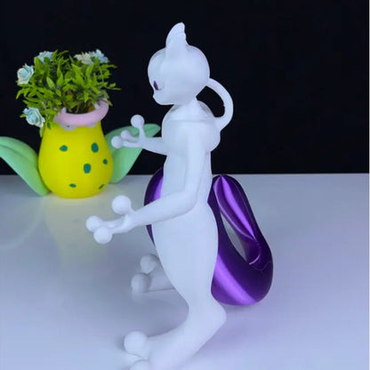 Mewtwo 3D Printed Model - Pokemon Game Collectible Figurine fan art desk pet image 1