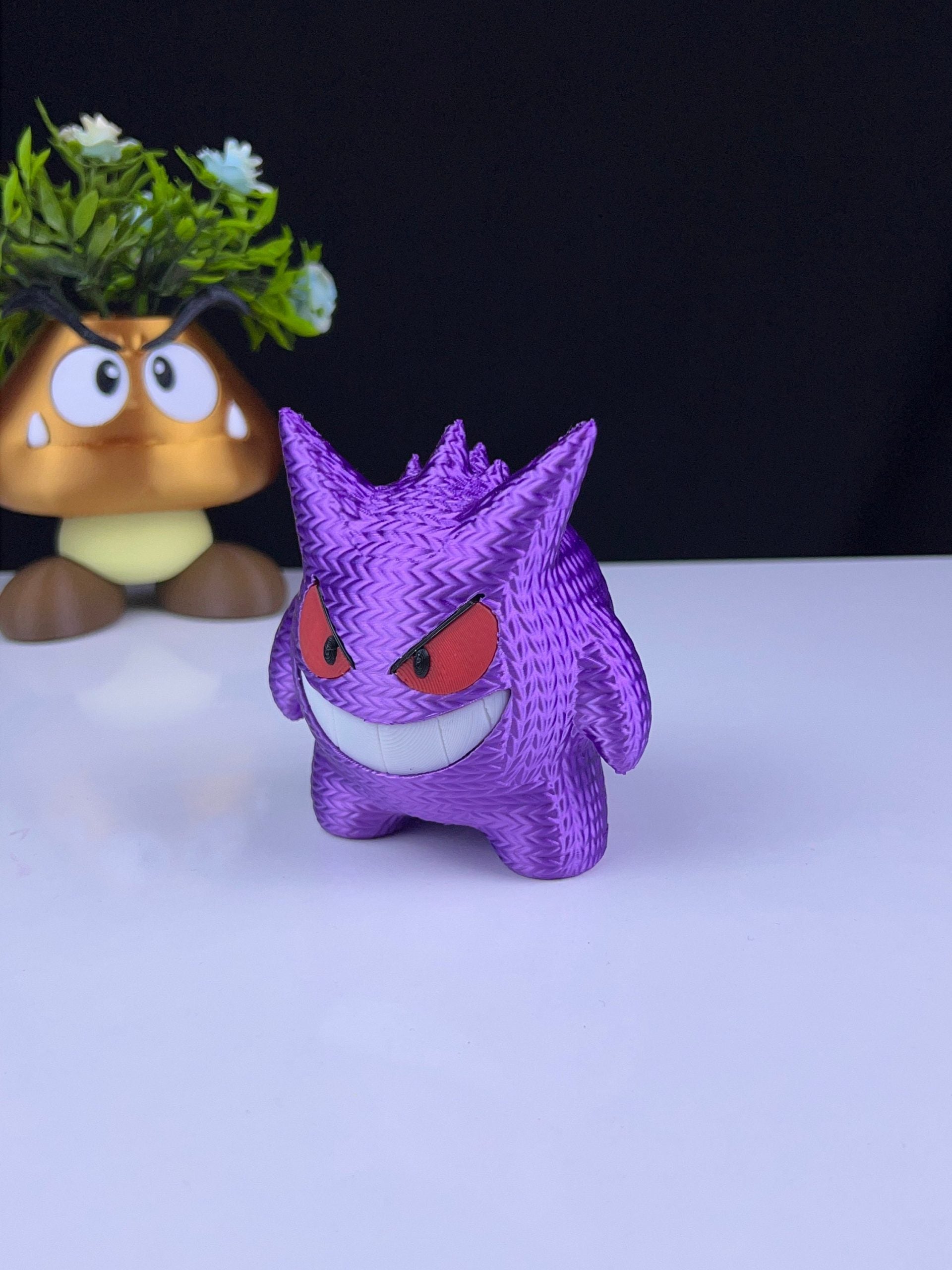 Gengar Crochet 3D Printed Model - Pokemon Game Collectible Figurine fan art desk pet image 3