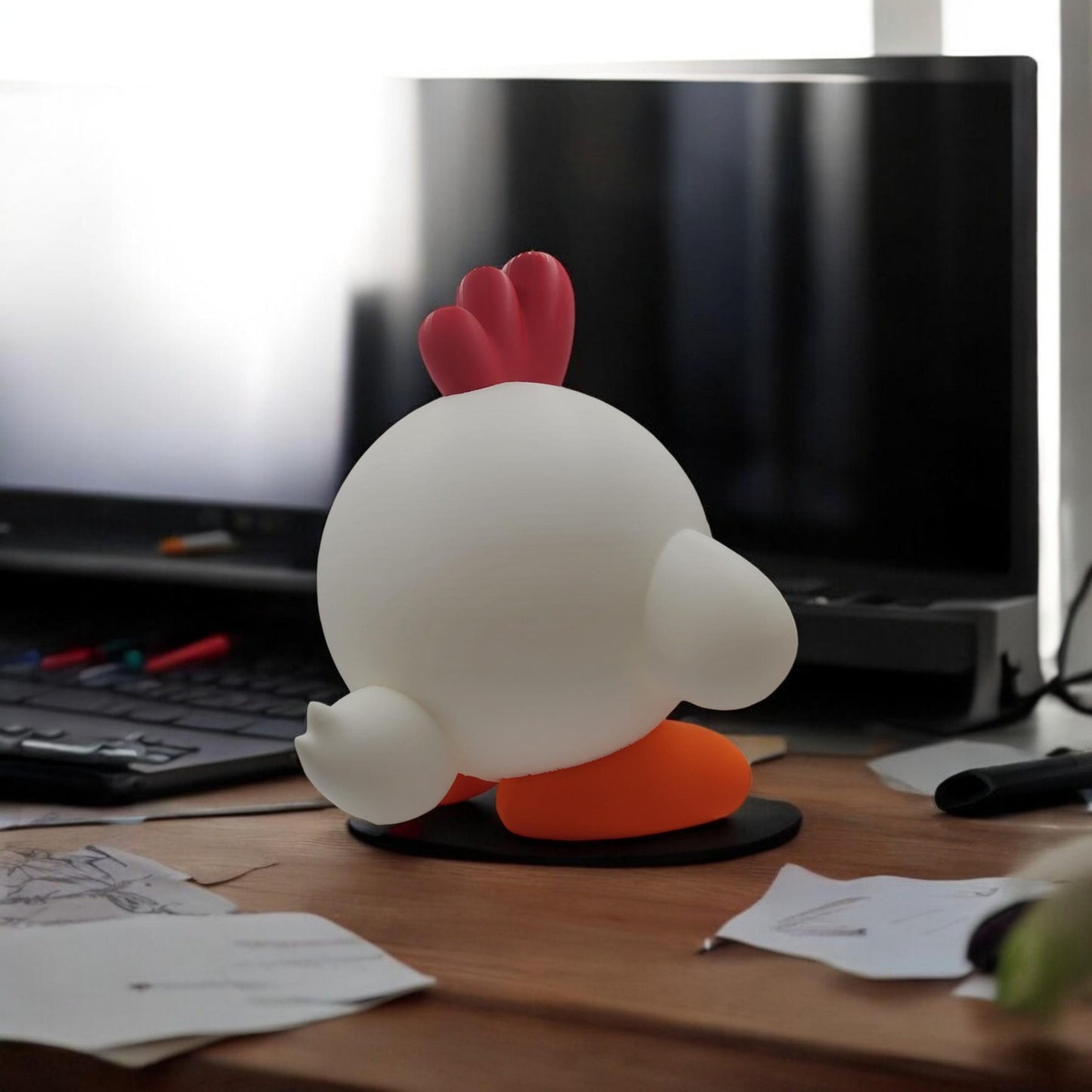 Kirby Chikipi 3D Printed Model - Palworld Game Collectible Figurine fan art desk pet image 3