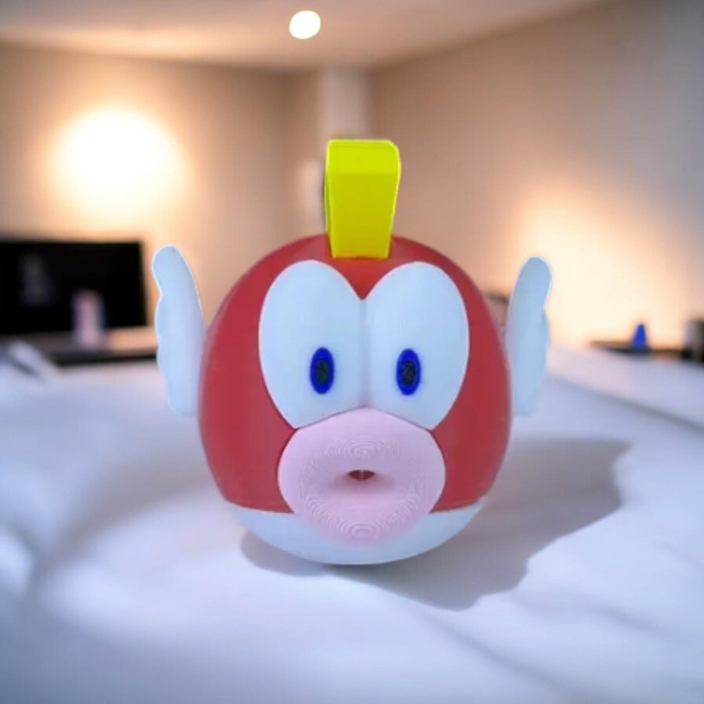Cheep Cheep 3D Printed Model - Super Mario Game Collectible Figurine fan art desk pet image 0