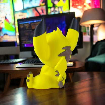 Pikachu Stitch 3D Printed Model - Lilo & Stitch Game Collectible Figurine fan art desk pet image 3