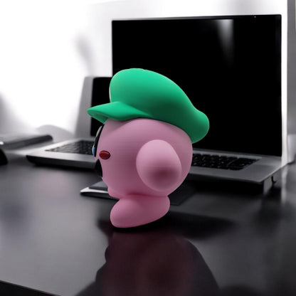 Luigy Kirby 3D Printed Model - Kirby Game Collectible Figurine fan art desk pet image 6