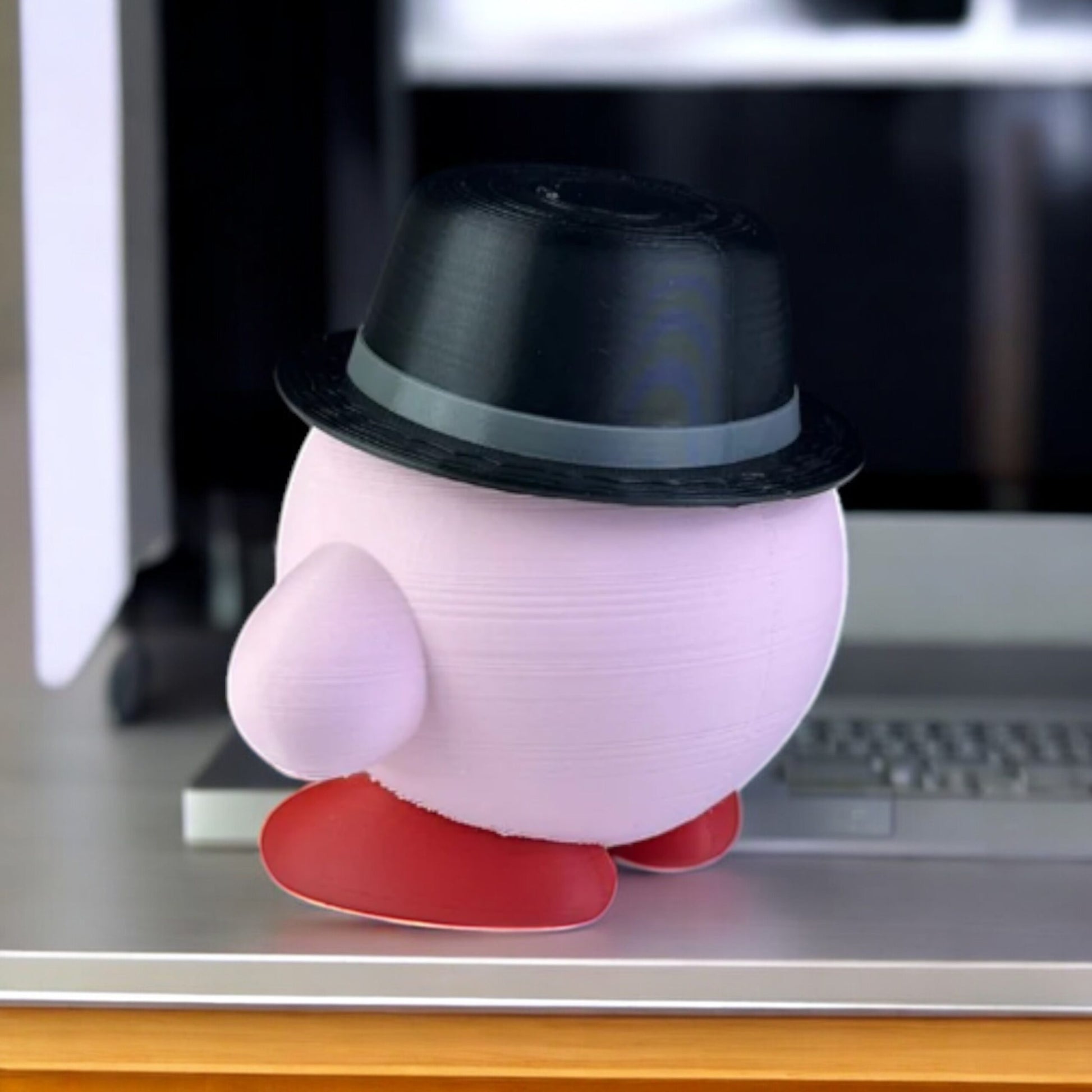 Heisenberg Kirby 3D Printed Model - Kirby Game Collectible Figurine fan art desk pet image 2