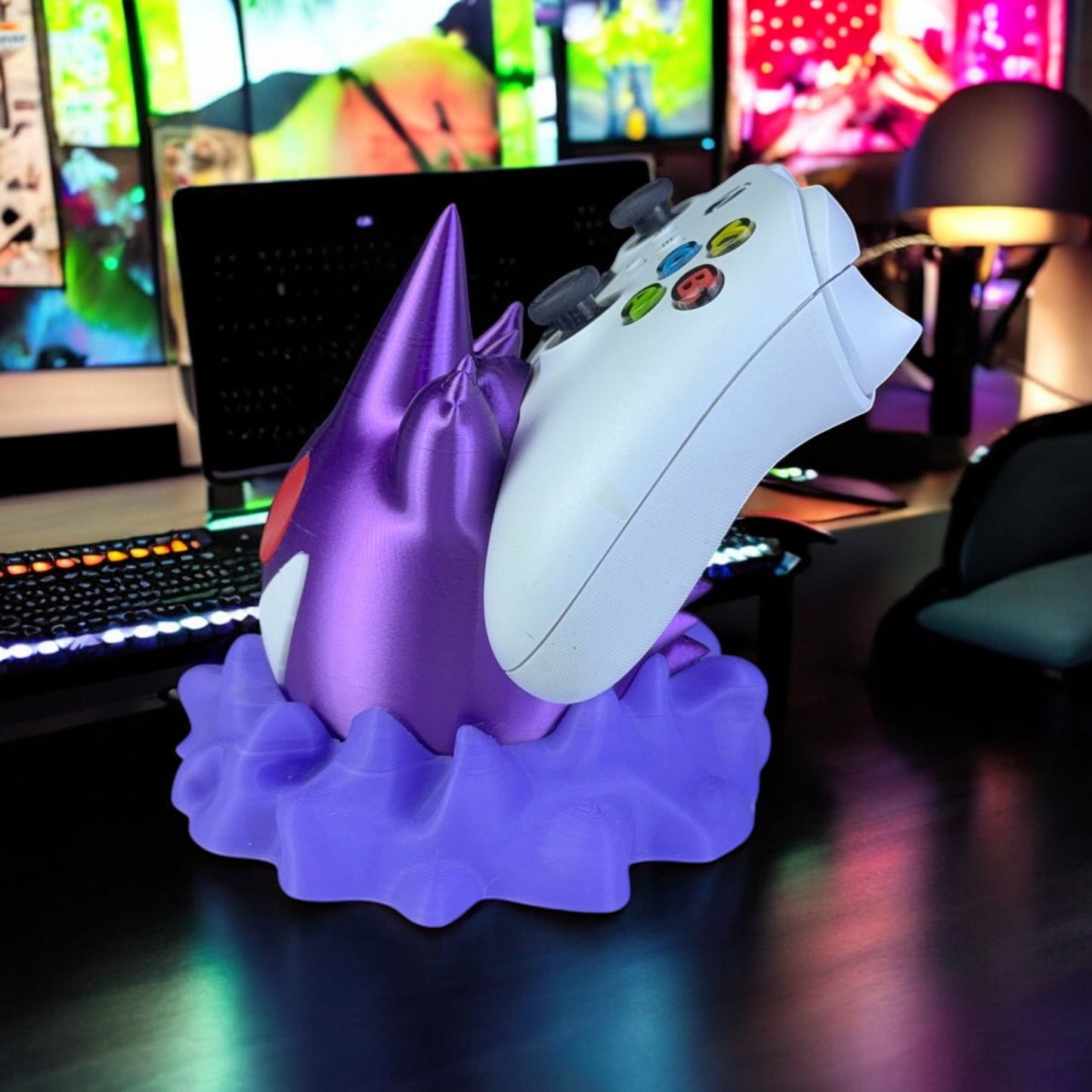 Gengar Gateway Controller Holder 3D Printed Model - Accessories Game Collectible Figurine fan art desk pet image 1