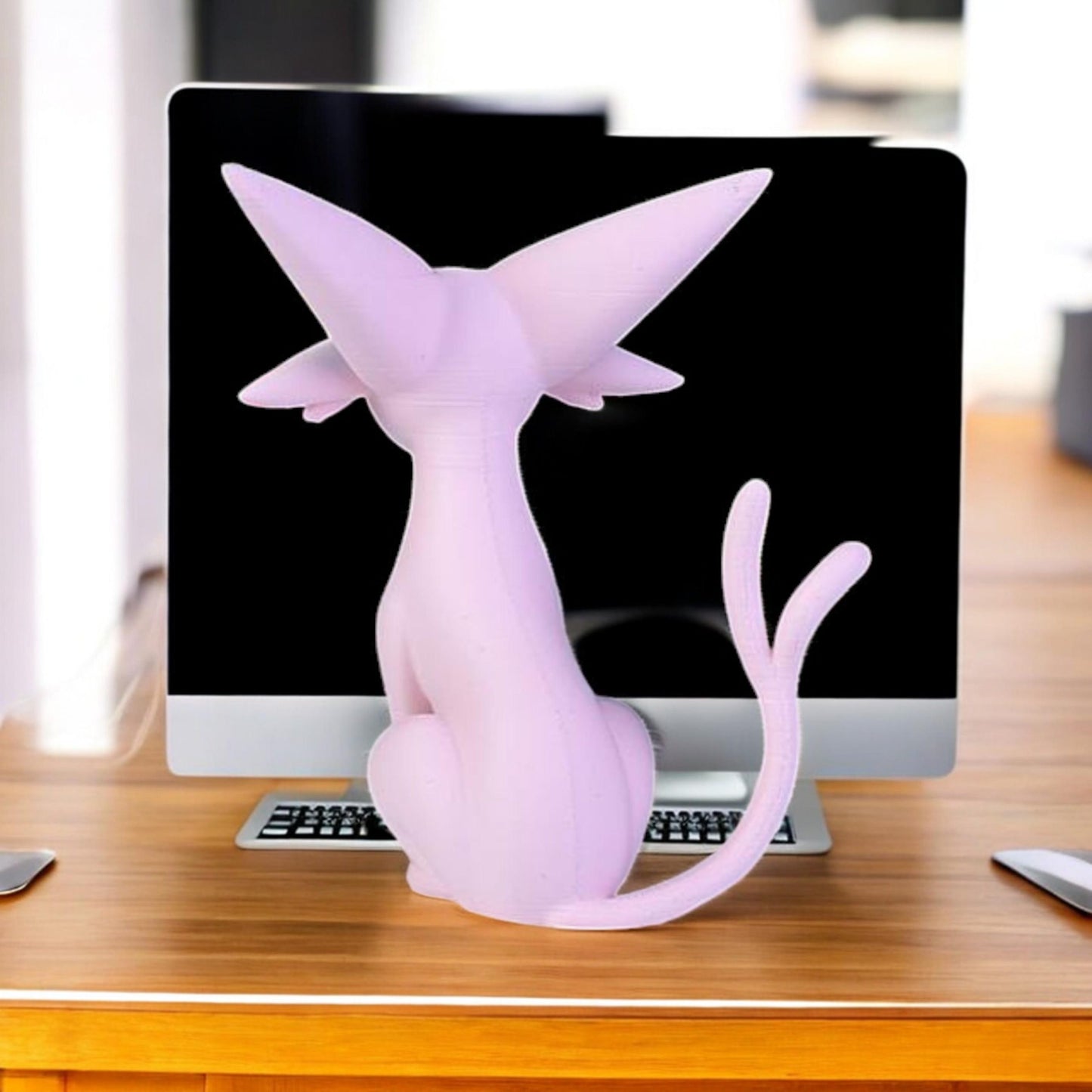 Espeon 3D Printed Model - Pokemon Game Collectible Figurine fan art desk pet image 2