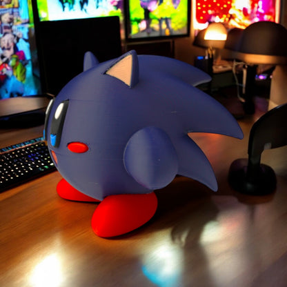 Sonic Kirby 3D Printed Model - Nintendo Crossover Desk Figurine image 1