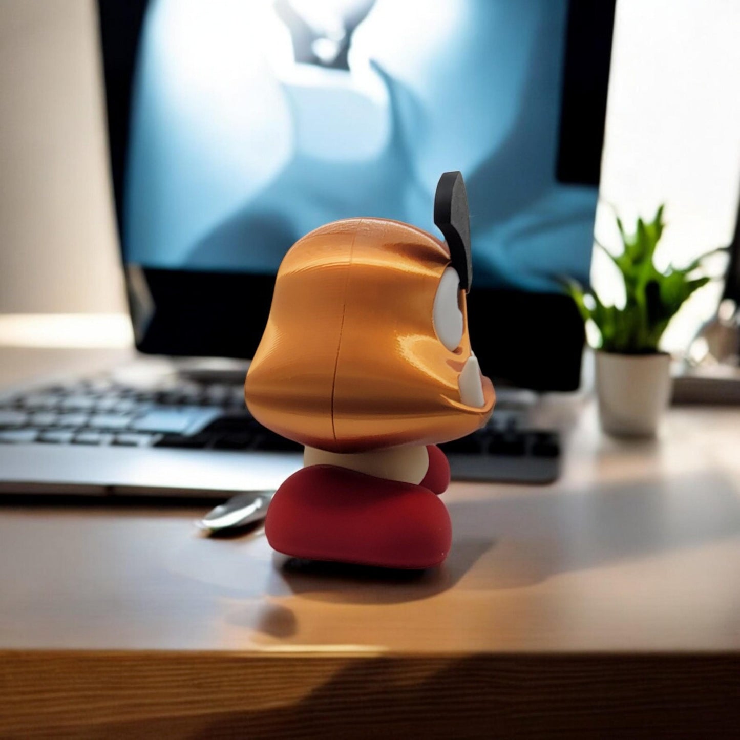 Goomba Piggy Bank 3D Printed Model - Banks Game Collectible Figurine fan art desk pet image 2
