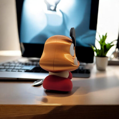 Goomba Piggy Bank 3D Printed Model - Banks Game Collectible Figurine fan art desk pet image 2