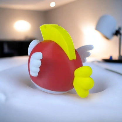 Cheep Cheep 3D Printed Model - Super Mario Game Collectible Figurine fan art desk pet image 3