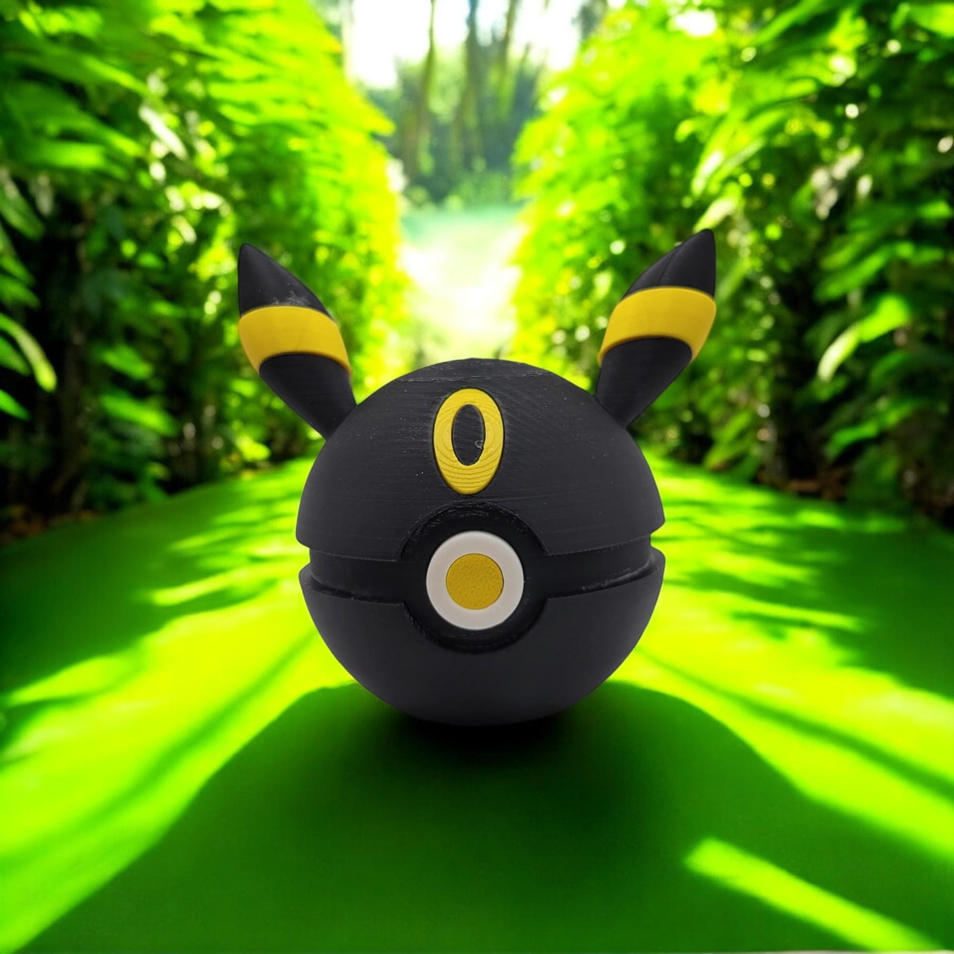 Umbreon Pokeball 3D Printed Model - Pokemon Game Collectible Figurine fan art desk pet image 0