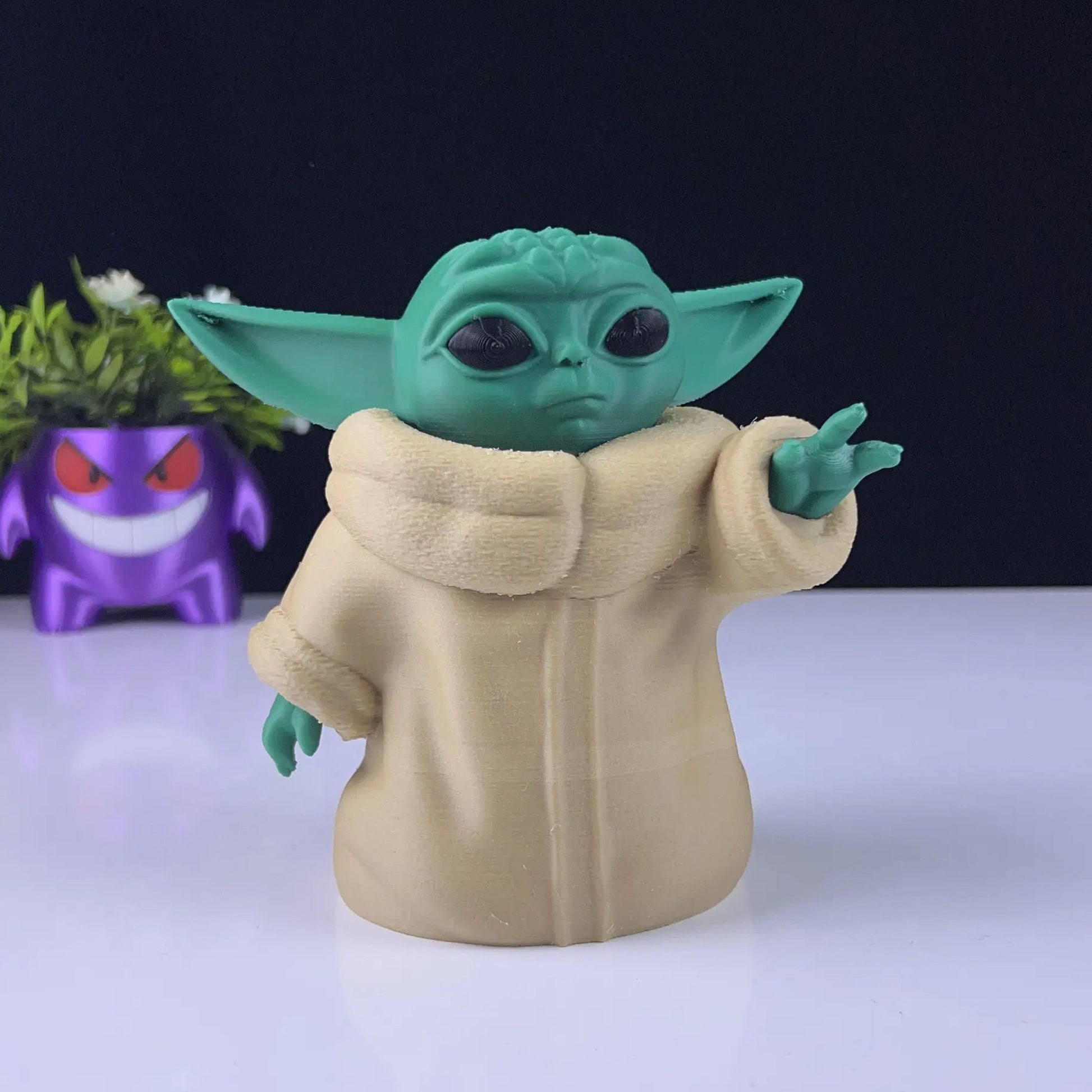 Baby Yoda 3D Printed Model - Mandalorean Game Collectible Figurine fan art desk pet image 7