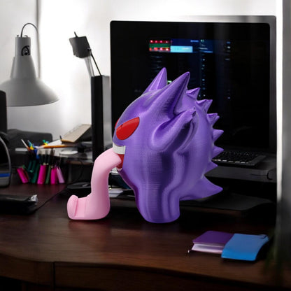 Gengar Phone Holder 3D Printed Model - Phone Accessories Game Collectible Figurine fan art desk pet image 7