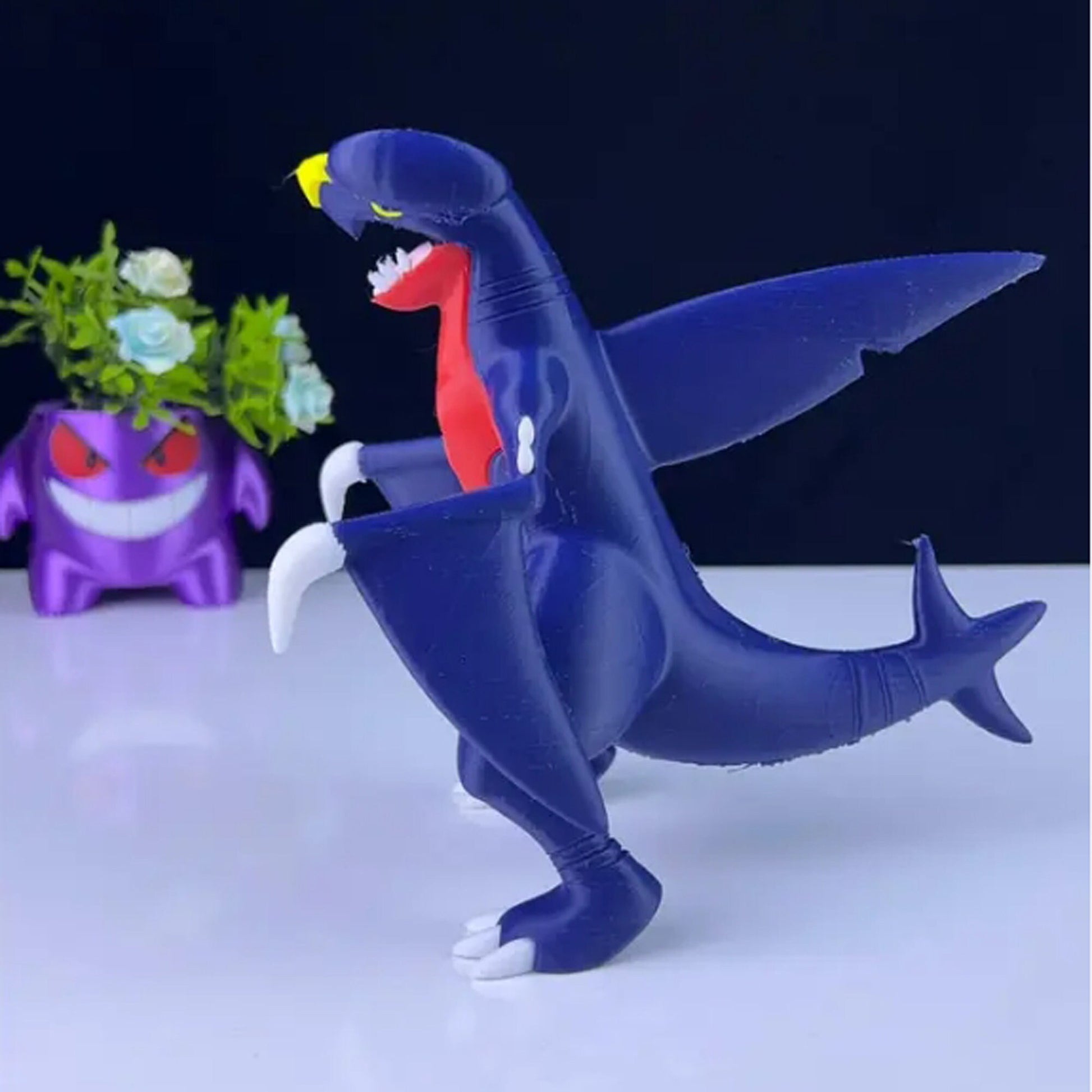 Garchomp 3D Printed Model - Pokemon Game Collectible Figurine fan art desk pet image 3