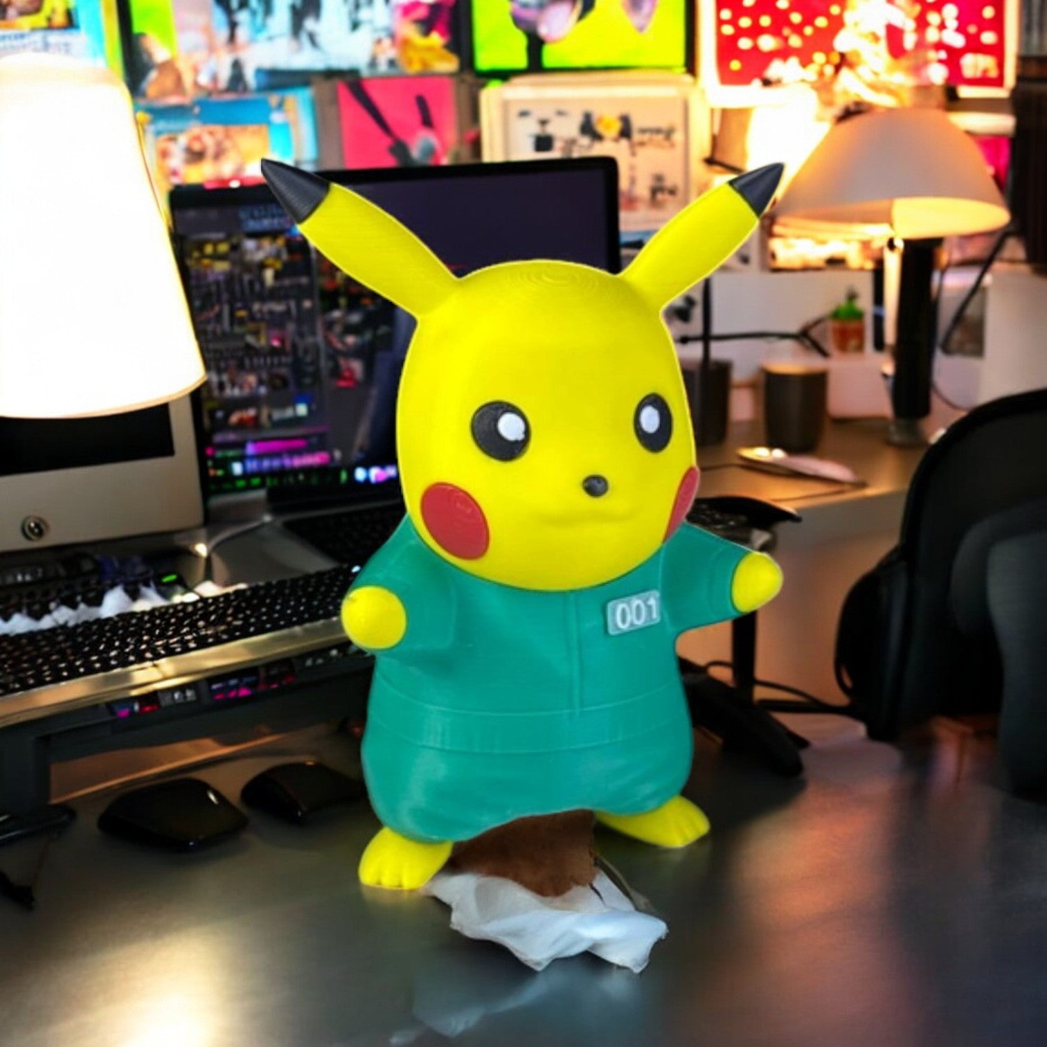 PikaPlayer 0013D Printed Model - Squid games Game Collectible Figurine fan art desk pet image 3
