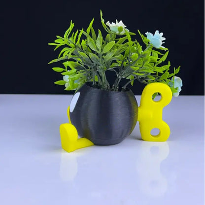 Bob-Omb Planter 3D Printed Model - Super Mario Game Collectible Figurine fan art desk pet image 2