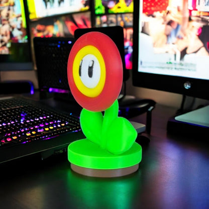 Fire Flower 3D Printed Model - Super Mario Game Collectible Figurine fan art desk pet image 1
