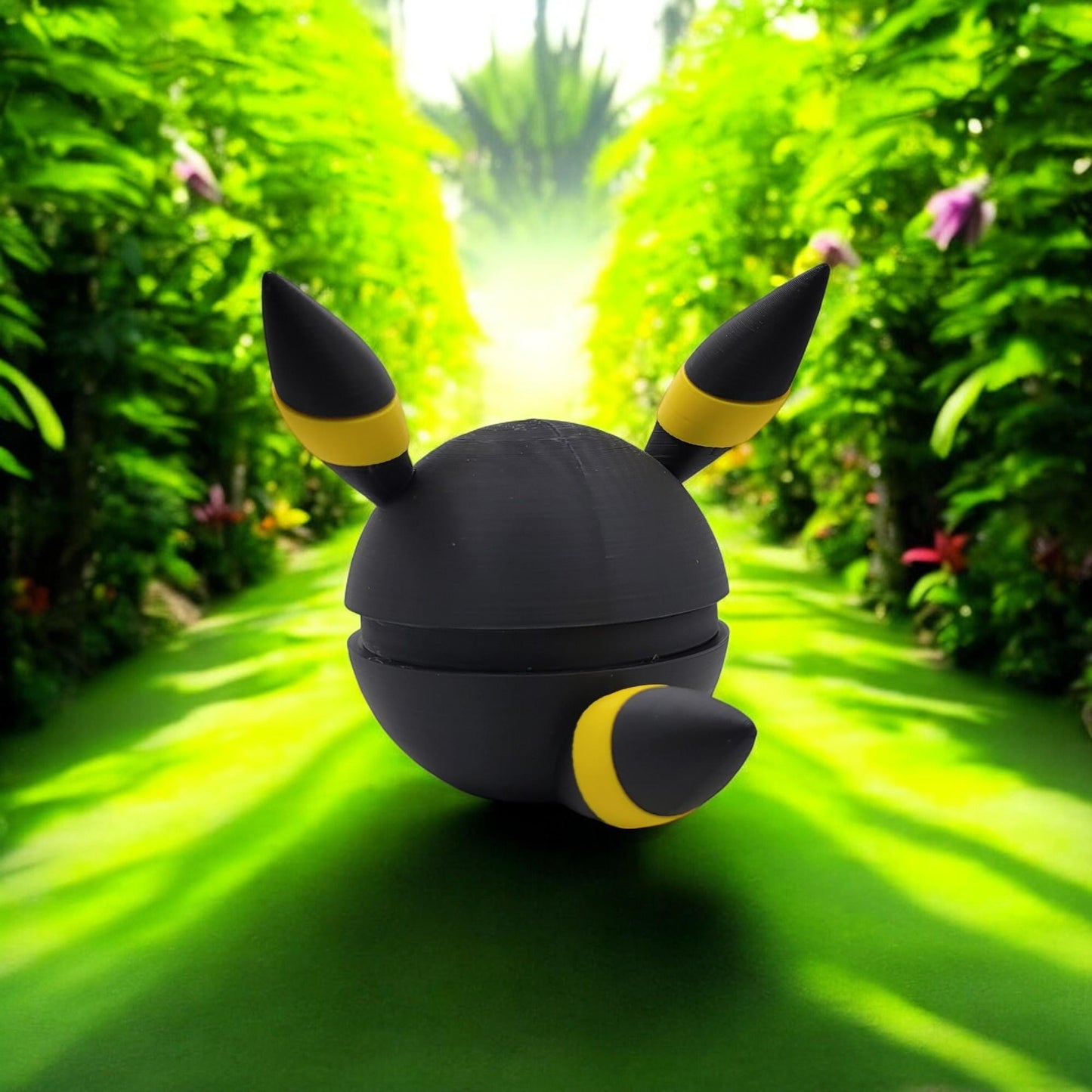 Umbreon Pokeball 3D Printed Model - Pokemon Game Collectible Figurine fan art desk pet image 3