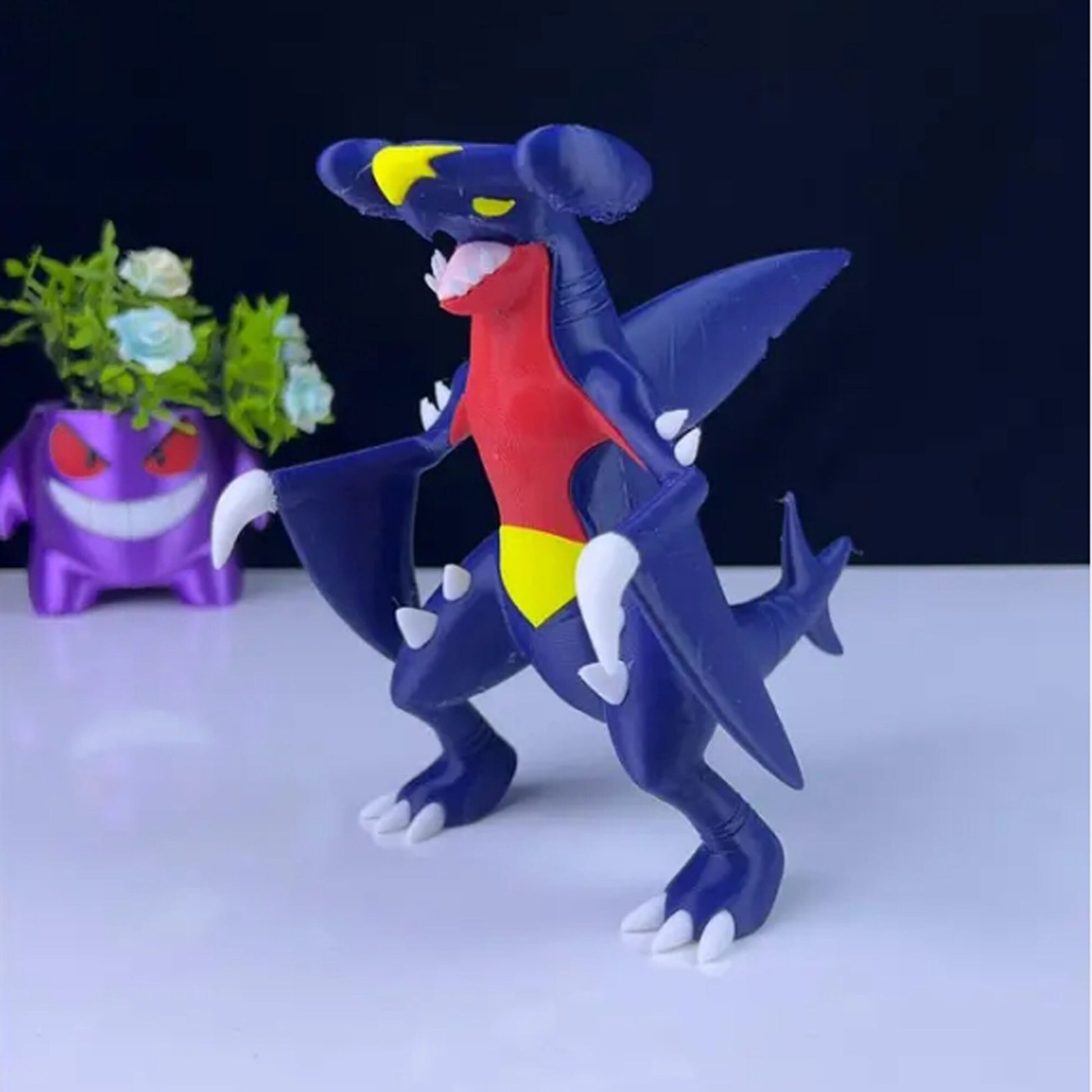 Garchomp 3D Printed Model - Pokemon Game Collectible Figurine fan art desk pet image 2