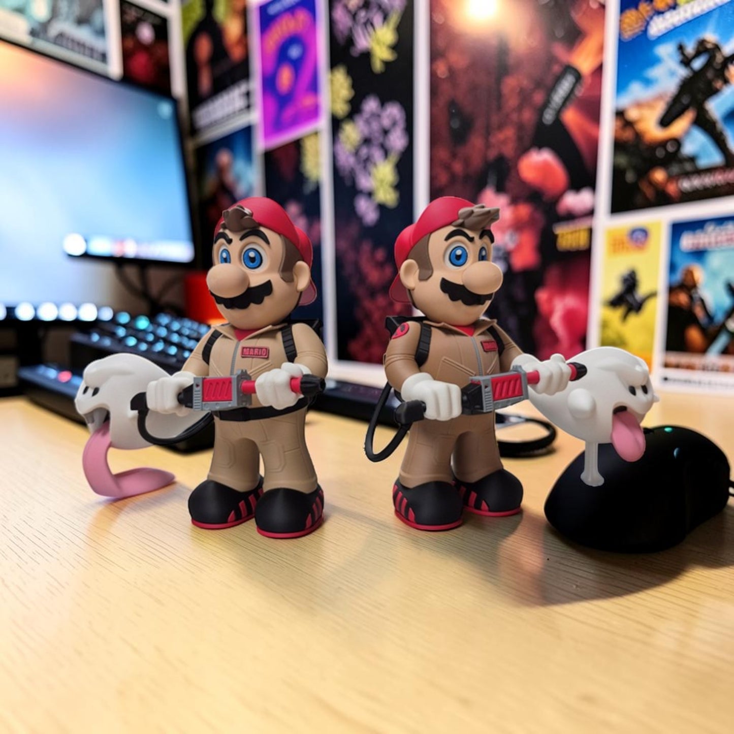 Ghostbuster Mario 3D Print - Super Mario Game Collectible Figurine image 6