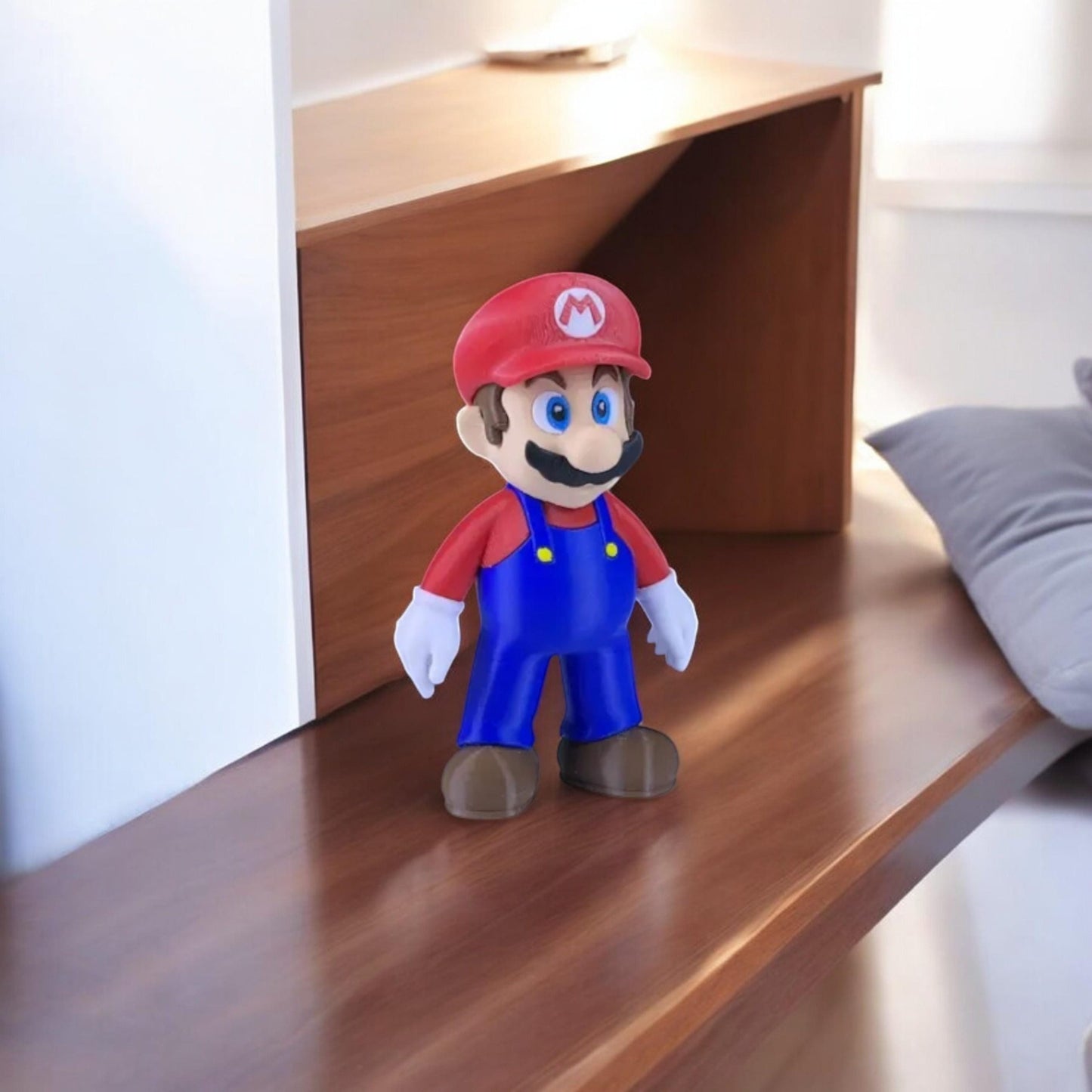 Mario 3D Printed Model - Super Mario Game Collectible Figurine fan art desk pet image 0