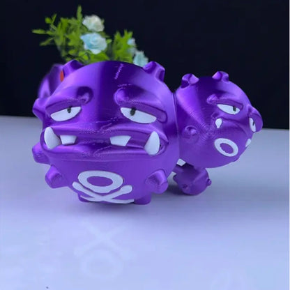 Weezing 3D Printed Model - Pokemon Game Collectible Figurine fan art desk pet image 1