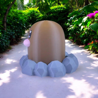 Digglet 3D Printed Model - Pokemon Game Collectible Figurine fan art desk pet image 4