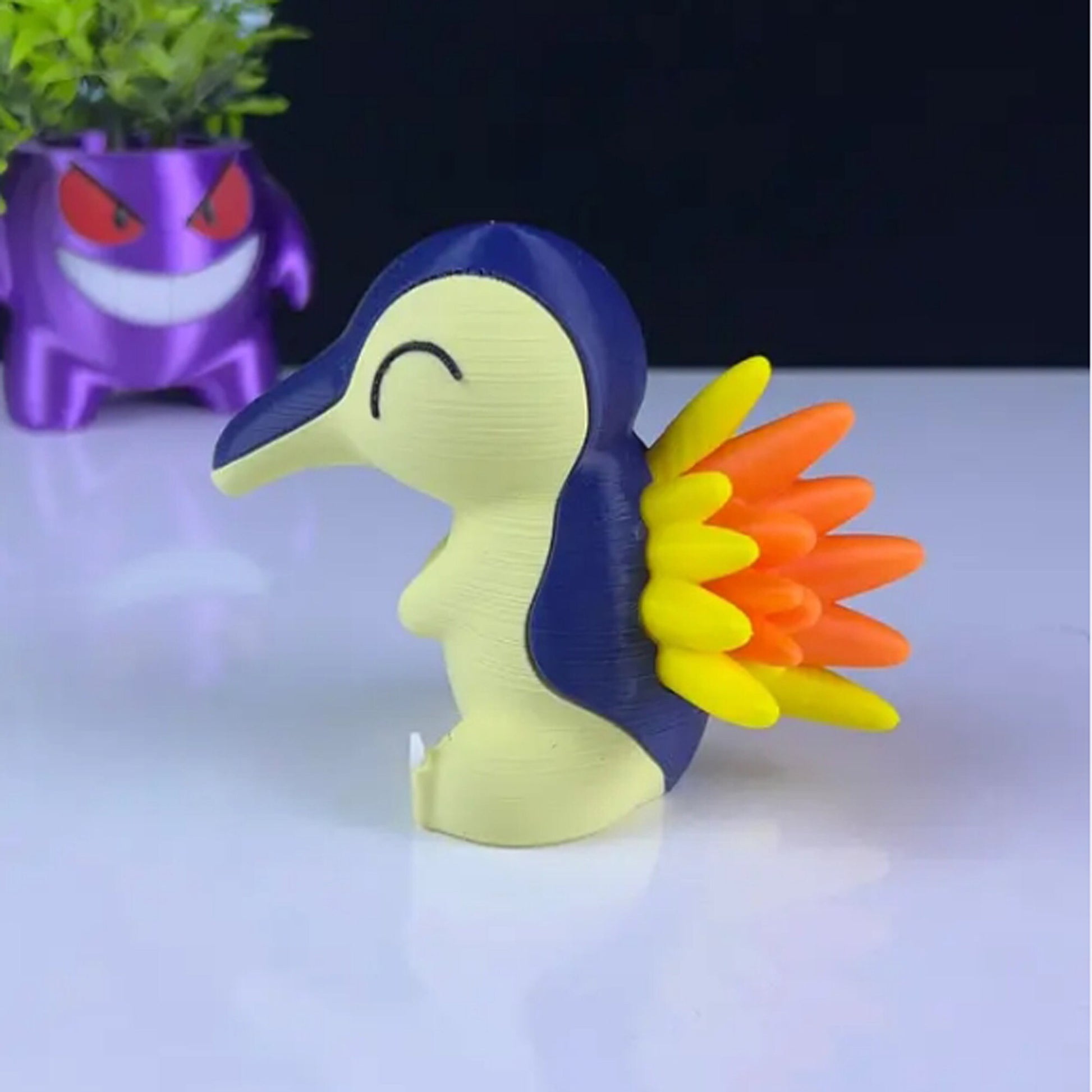 Cyndaquil 3D Printed Model - Pokemon Game Collectible Figurine fan art desk pet image 4