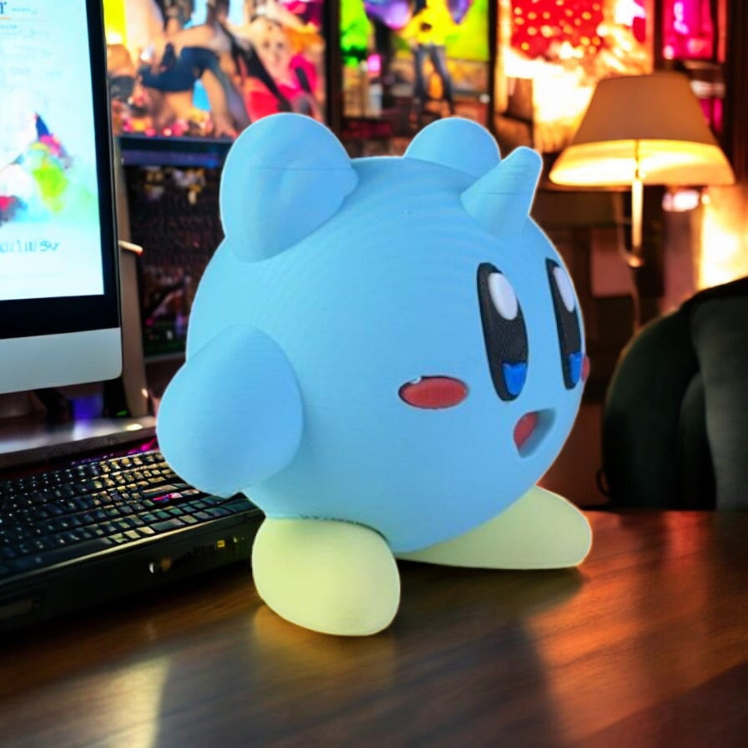 Lapras Kirby 3D Printed Model - Kirby Game Collectible Figurine fan art desk pet image 4