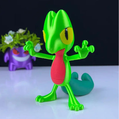 Treecko 3D Printed Model - Pokemon Game Collectible Figurine fan art desk pet image 0