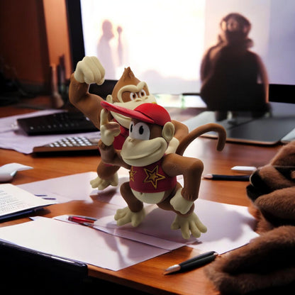 Diddy Kong 3D Printed Model - Game Collectible Figurine fan art desk pet image 8