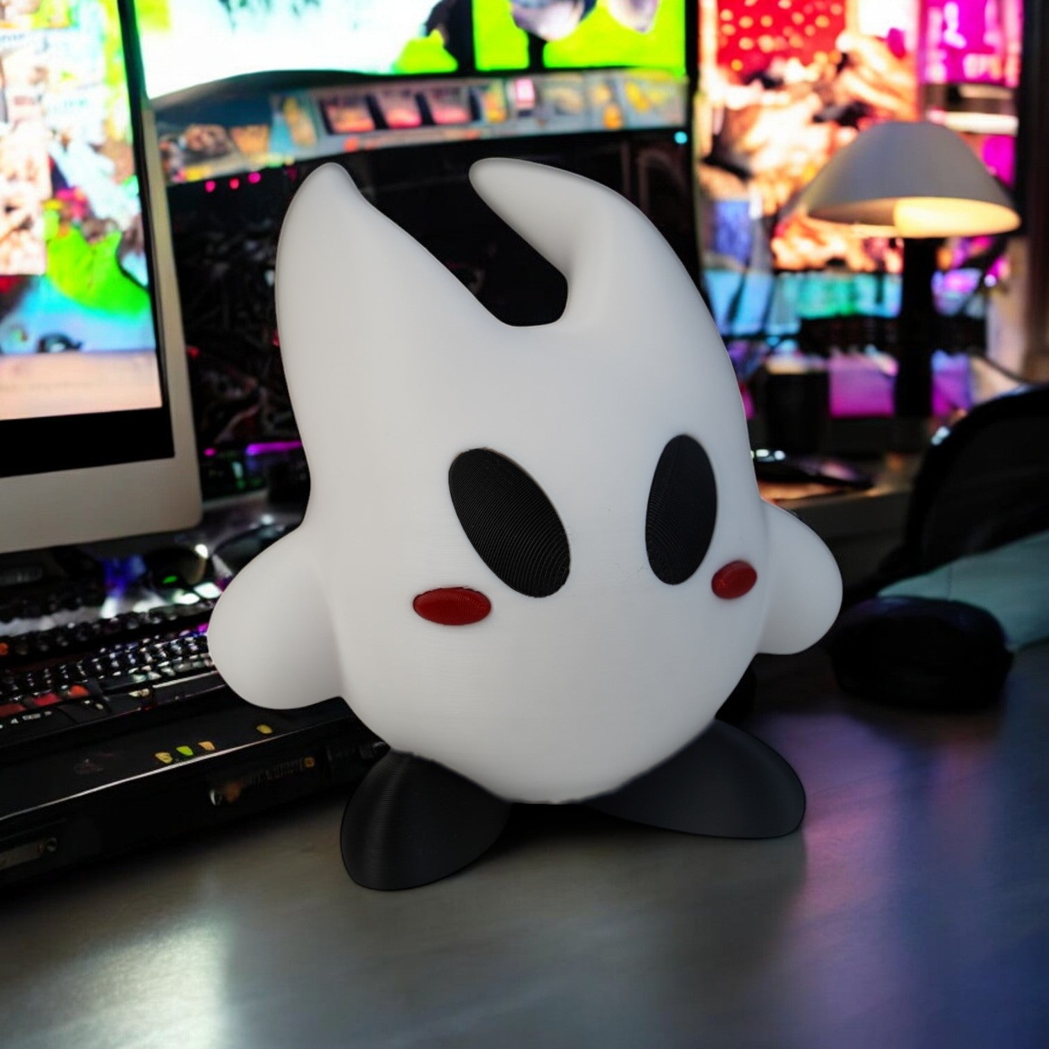 Hornet Kirby 3D Printed Model - Hollow Knight Crossover Desk Figurine image 1
