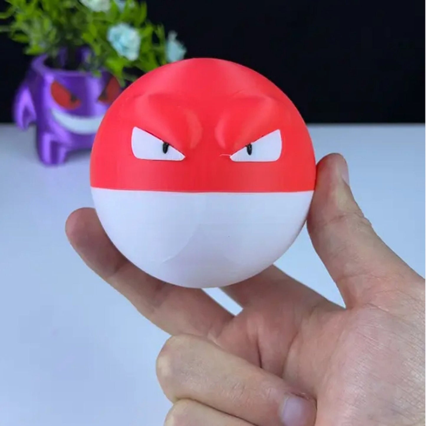 Voltorb 3D Printed Model - Pokemon Game Collectible Figurine fan art desk pet image 0