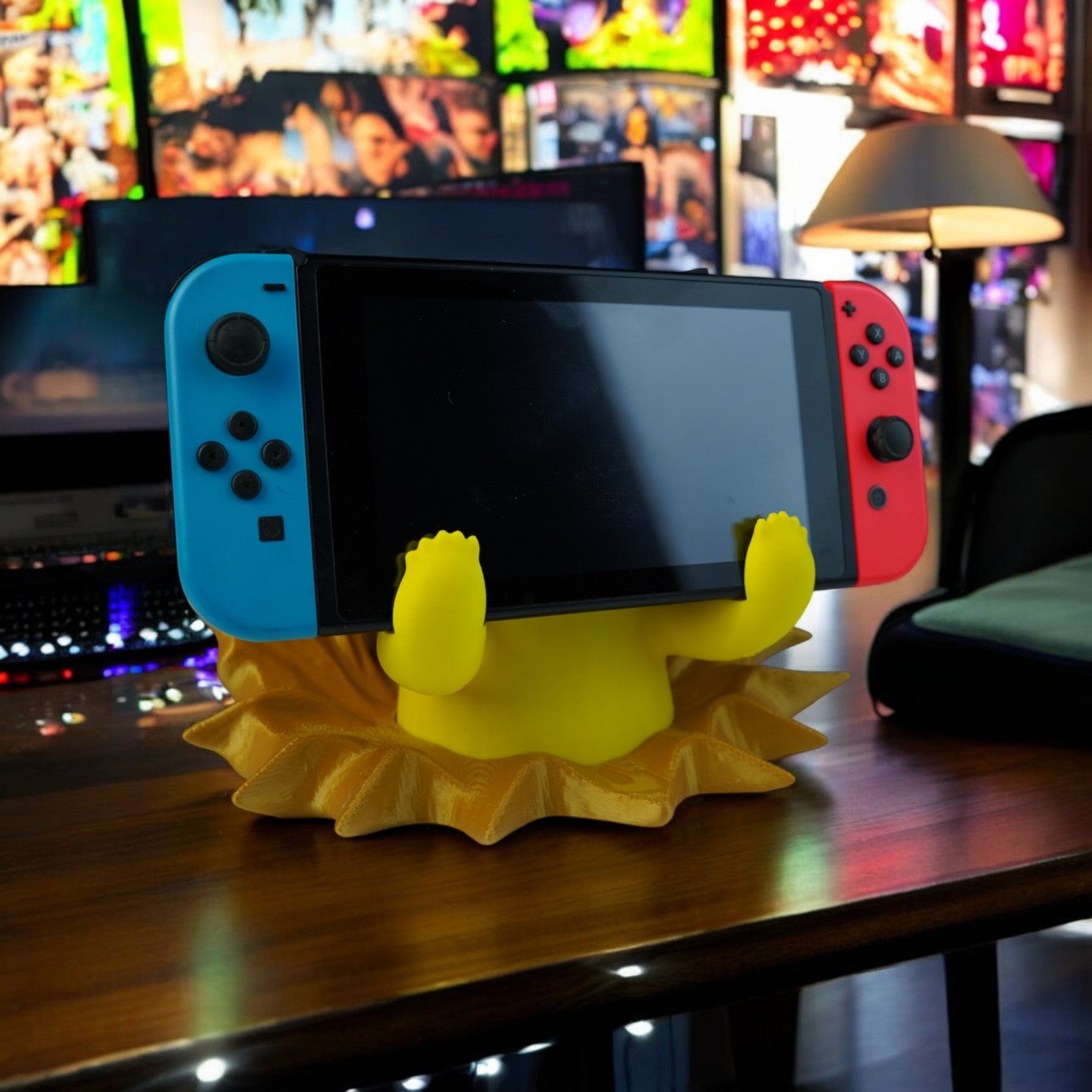 Pikachu Switch Dock 3D Print - Pokemon Console Holder & Stand image 2